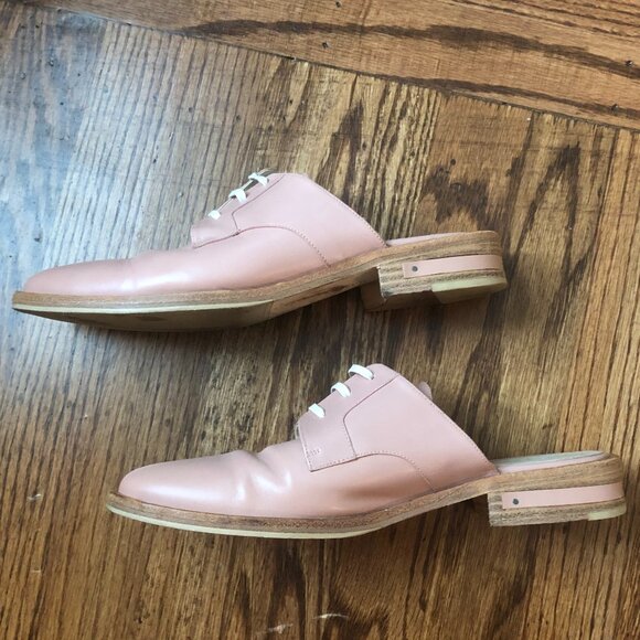 Freda Salvador Leather Studded Accents Mules - Picture 3 of 5